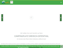 Tablet Screenshot of campingplatz-dreieich.de